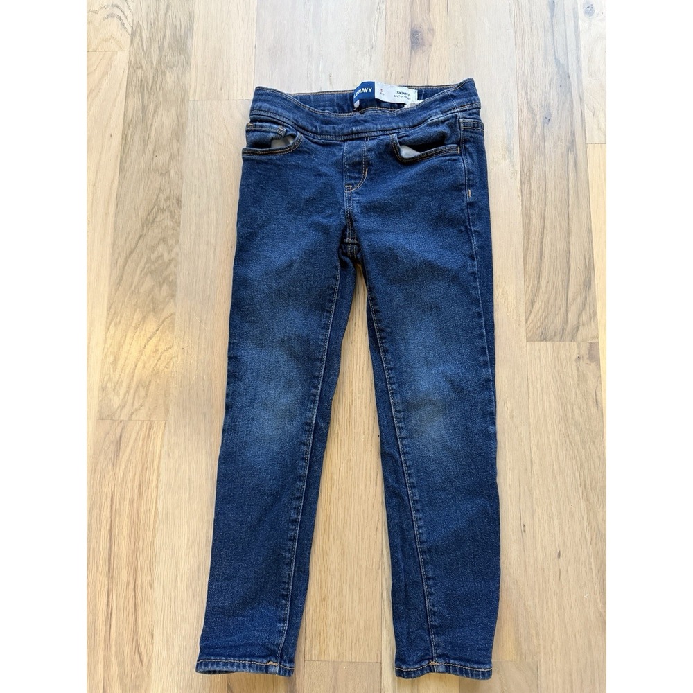 Boys Size Small 6/7 Old Navy Jeans Medium Wash Denim Skinny Adj Waist